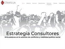 Tablet Screenshot of estrategiaconsultores.com